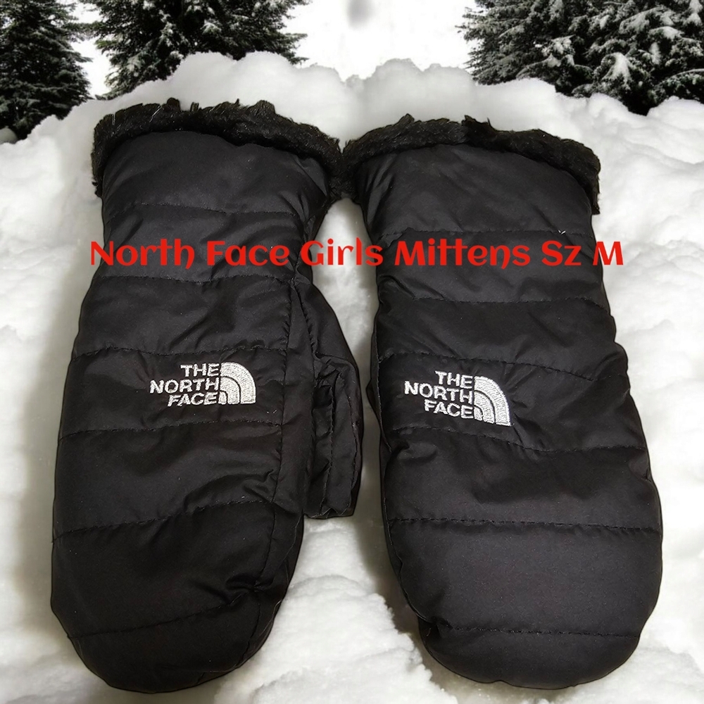 The North Face Black Mittens Girl Size Medium